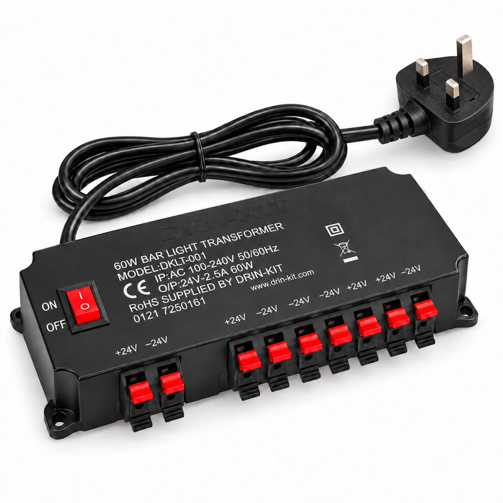 Bar Light Transformer | 24v 8 outlets