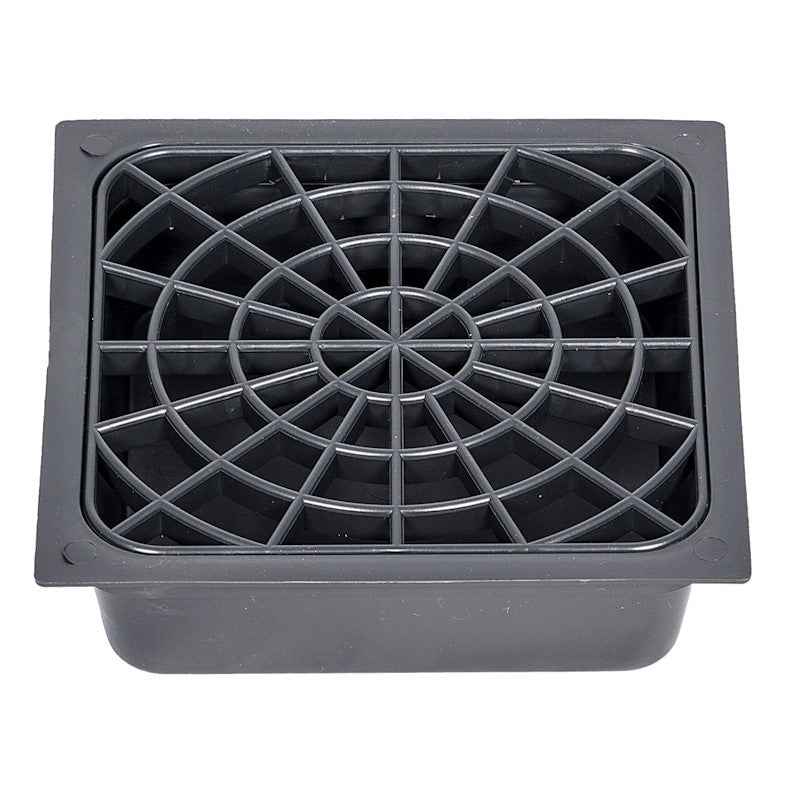 Black Plastic Drip Tray 6'' x 6''