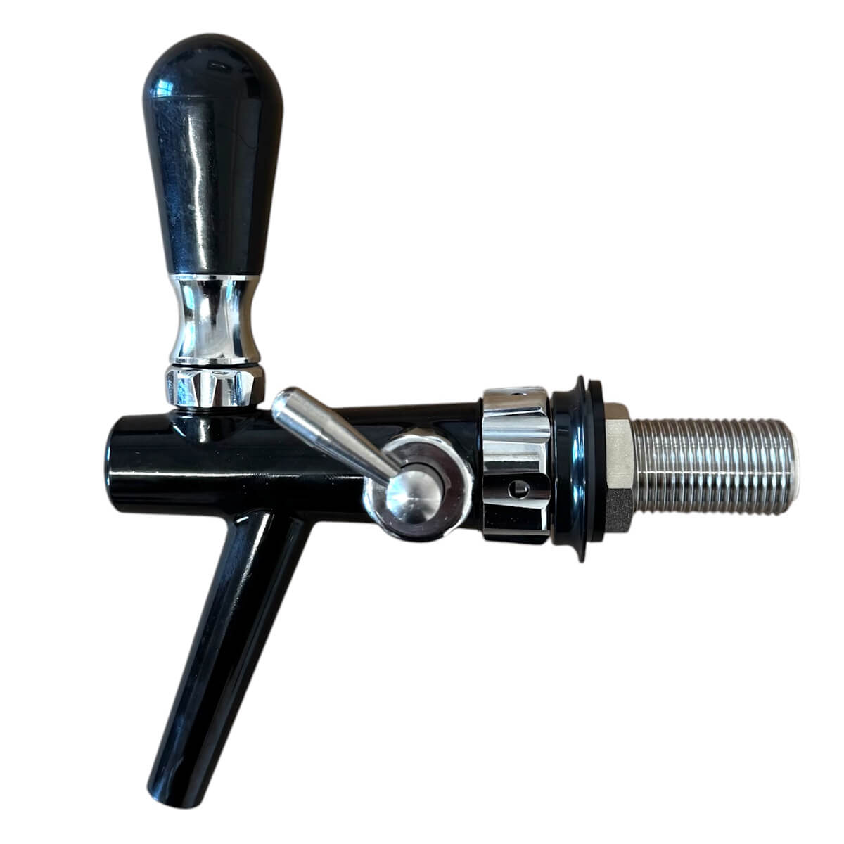 Black plastic compensator beer tap 1/2'' thread 5/16'' inlet