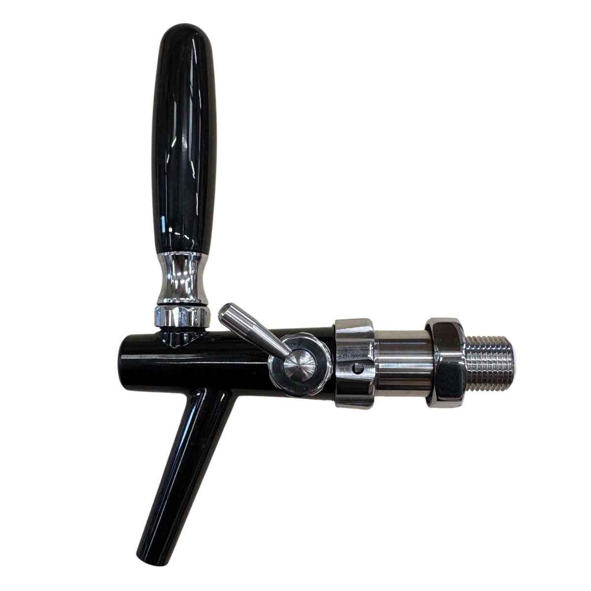 Black plastic compensator beer tap 1/2'' thread 5/16'' inlet