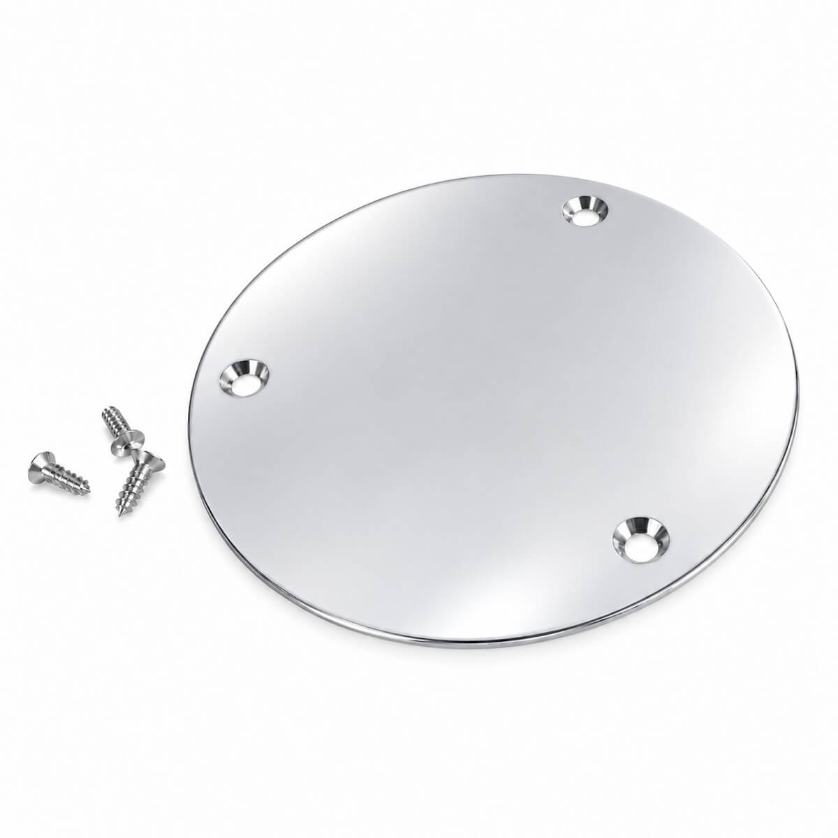Disc Blanking Plate with Screws – 5" Bar Counter Cover chrome