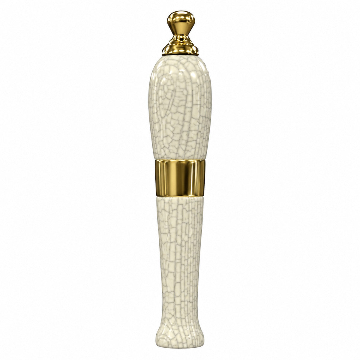 Crackled Glazed Wooden Truncheon - with Handle Rod