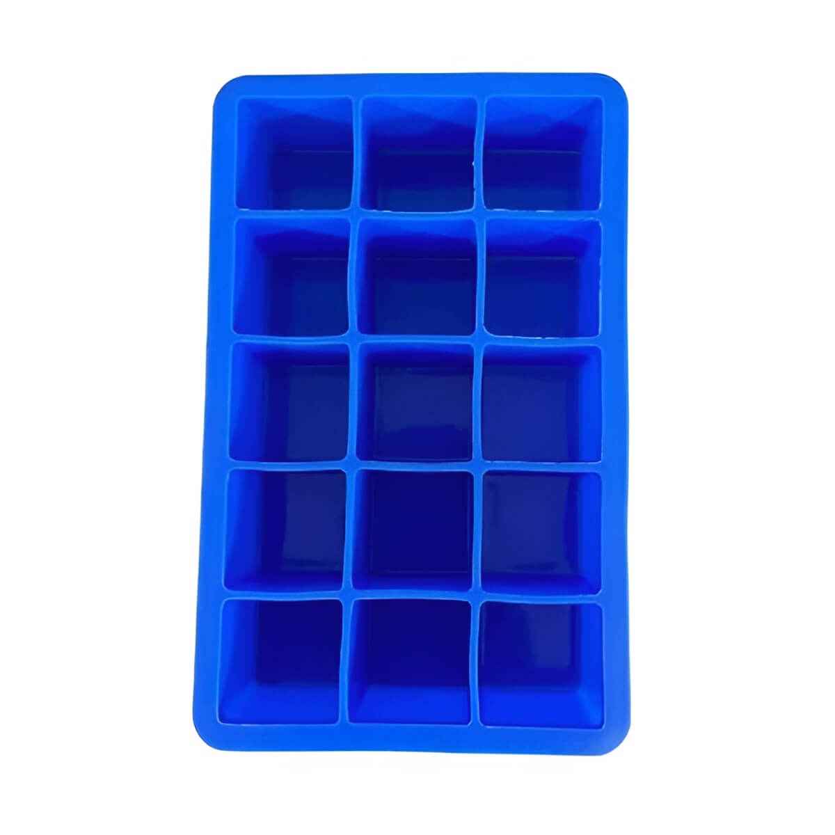 Ice Cube Tray | 15 Cavity Blue Silicone Ice Cube Mould