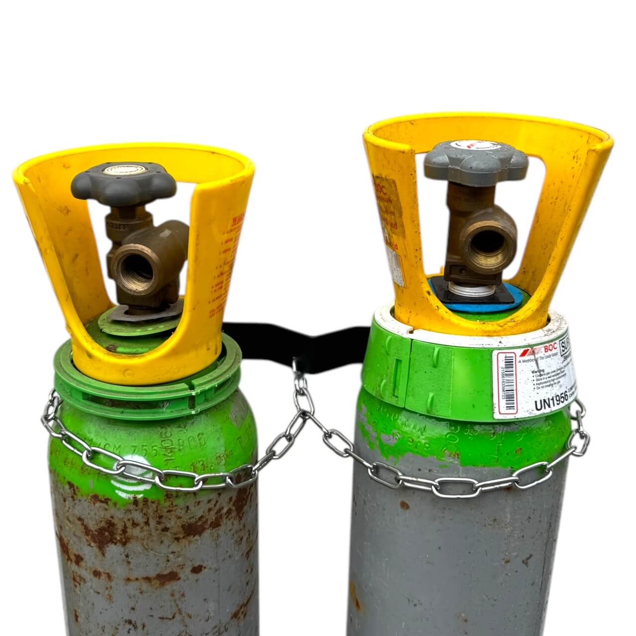 Double CO2 Cylinder Wall Bracket and Chains