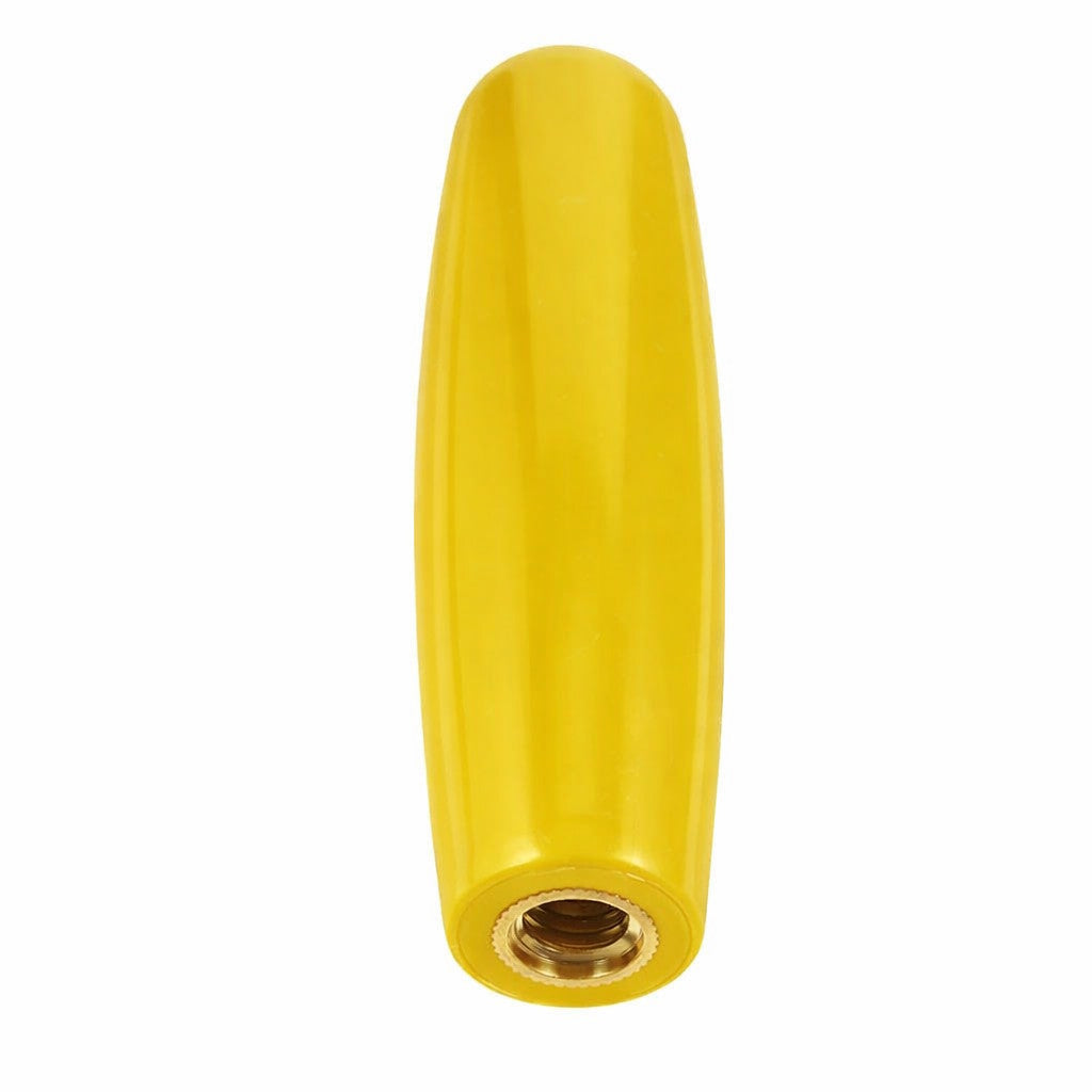 Yellow plastic tap handle