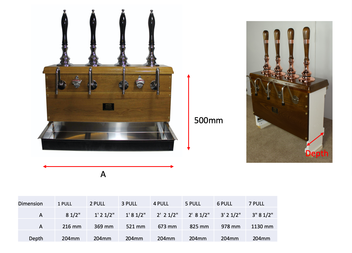 6 Pull Cabinet Beer Engine