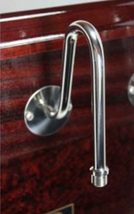 Swan Neck Tap for a Beer Engine Cabinet