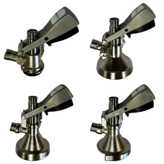 Different type of beer keg couplers