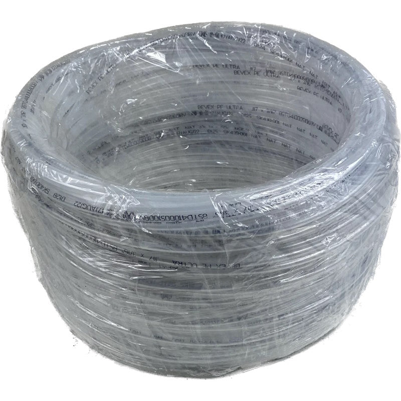 Clear 3/16" beer/product pipe 100m roll