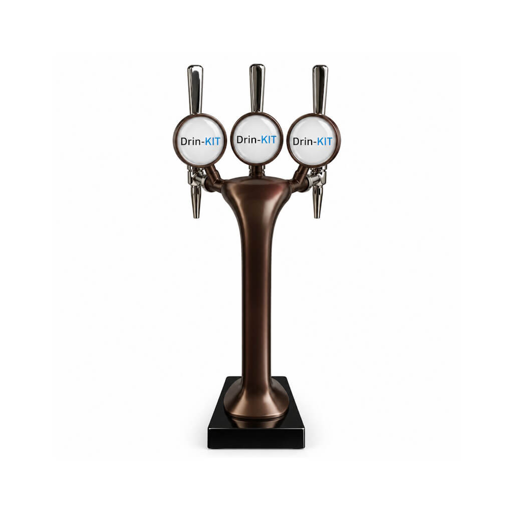3 way viper beer tower antique copper