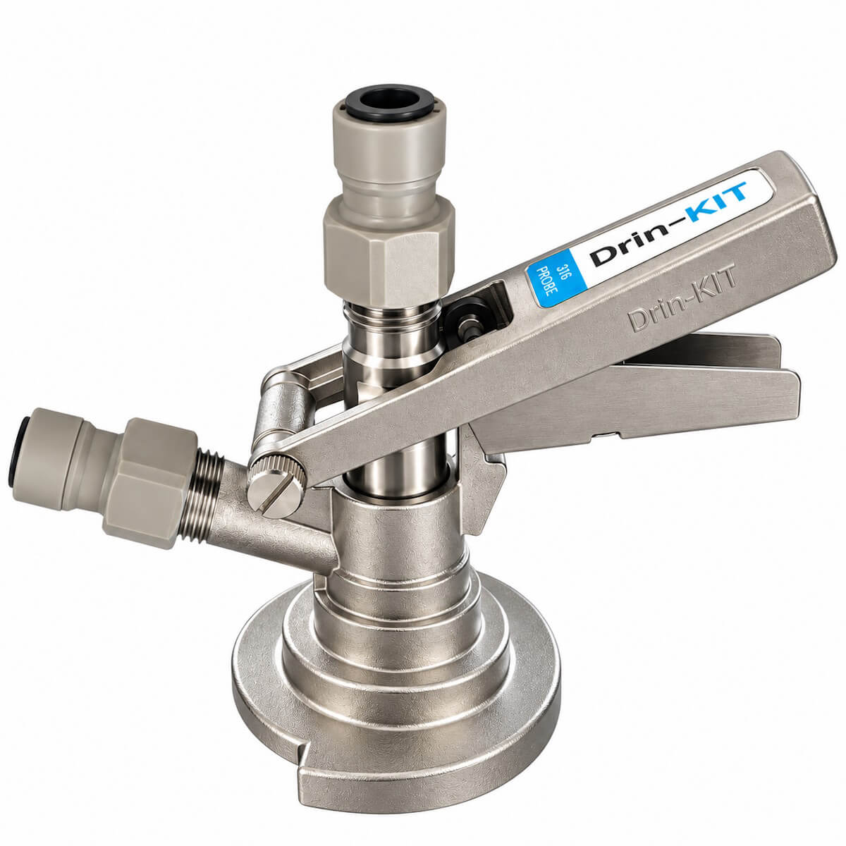 A type coupler with plastic pusfit fittings