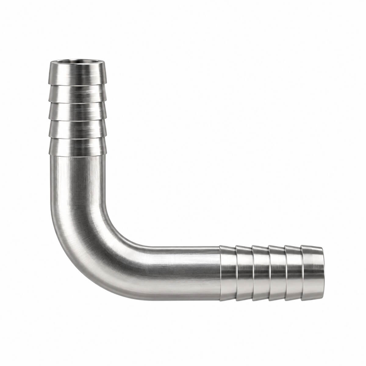 Stainless Steel Barbed Elbow Splicer – 90° Hose Connector