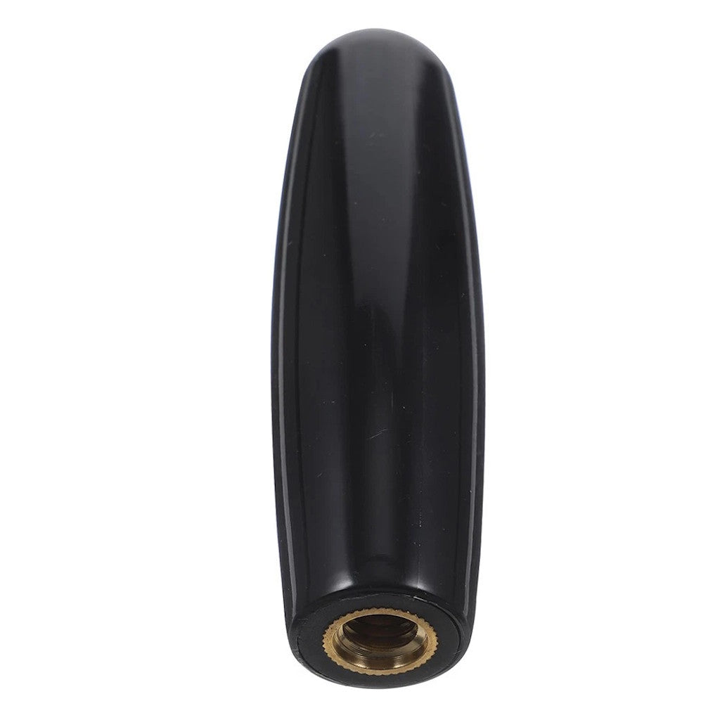 Black plastic handle