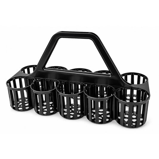 Black Glass & Bottle Carrier – Bar Drinks Carrier