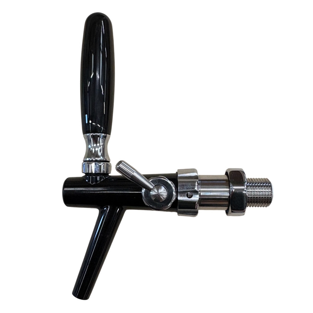 Black plastic compensator beer tap 1/2'' thread 5/16'' inlet