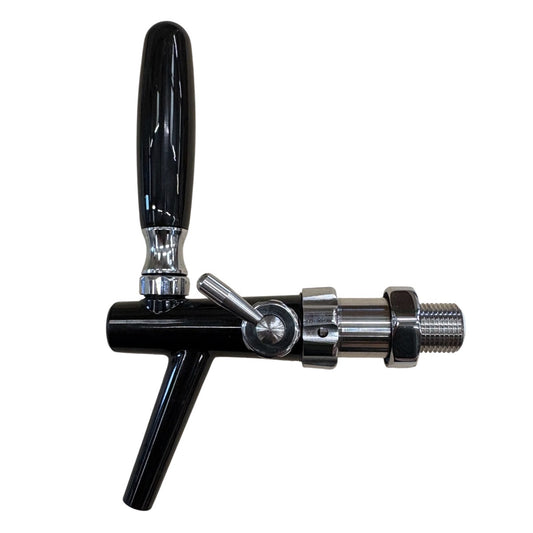 Black plastic compensator beer tap 1/2'' thread 5/16'' inlet