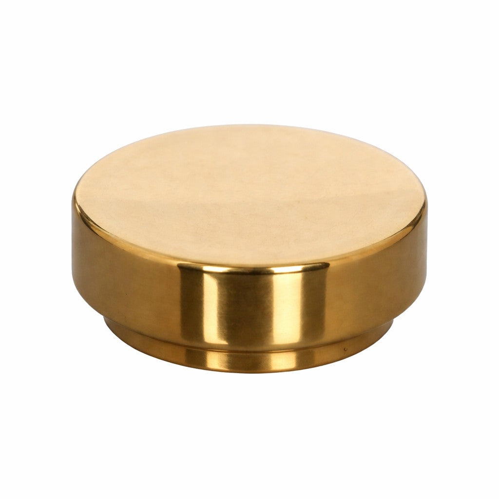Flat Top Knob Brass
