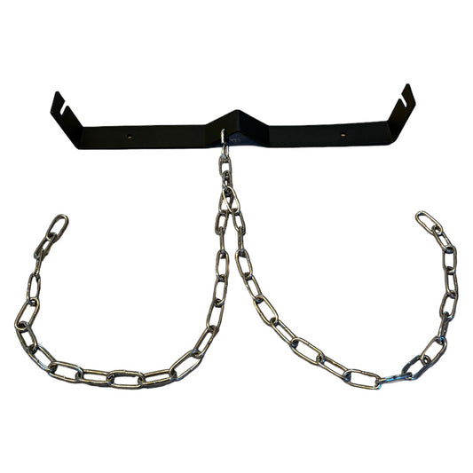 Double CO2 Cylinder Wall Bracket with Chains | Secure Dual Cylinder Storage