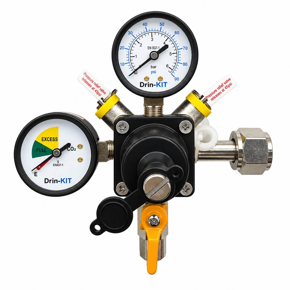 CO2 Gas Primary Regulator – Bottle Mounted 0–35 PSI Beer Regulator