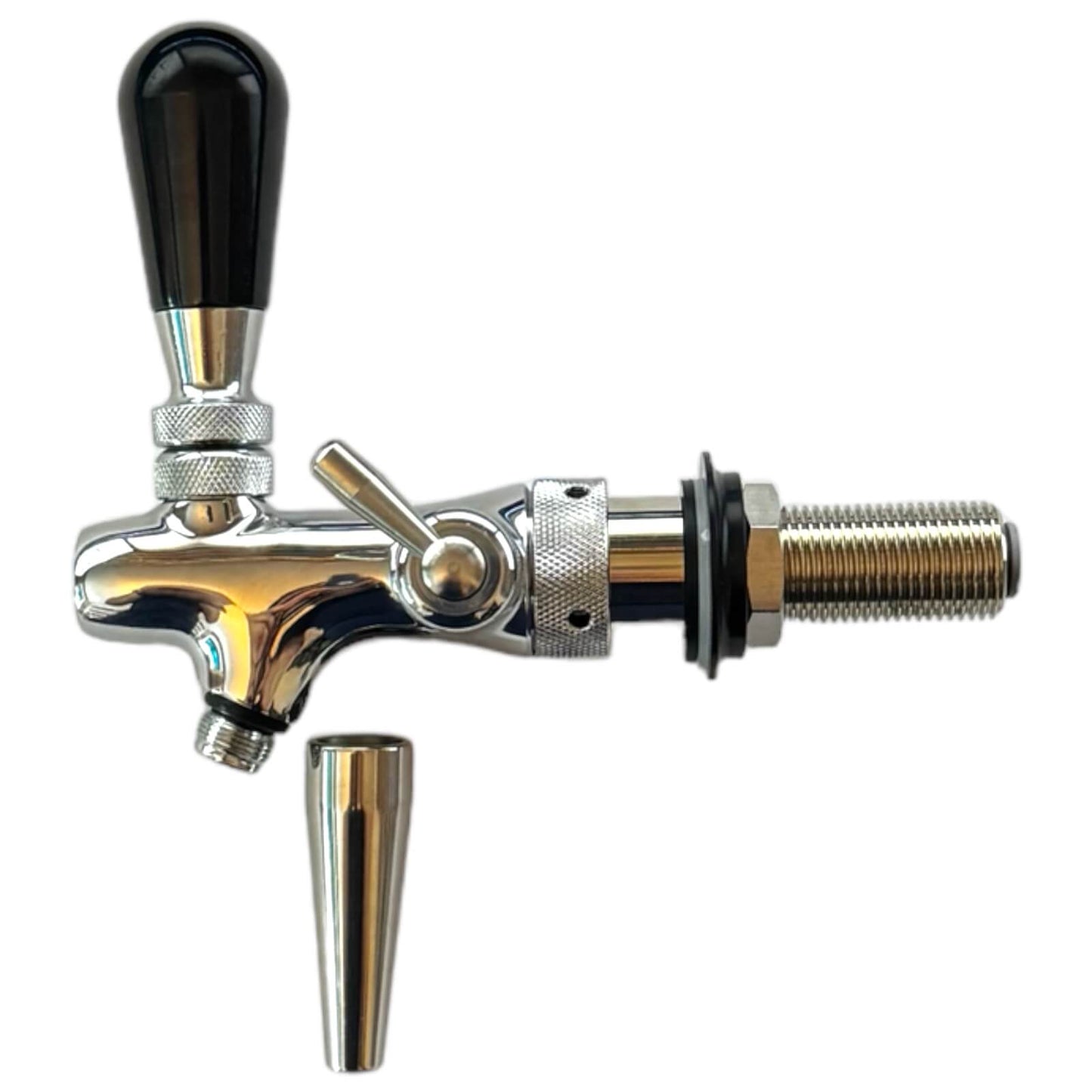 Chrome compensator beer tap with creamer nozzle | Drin-KIT - Drin-Kit