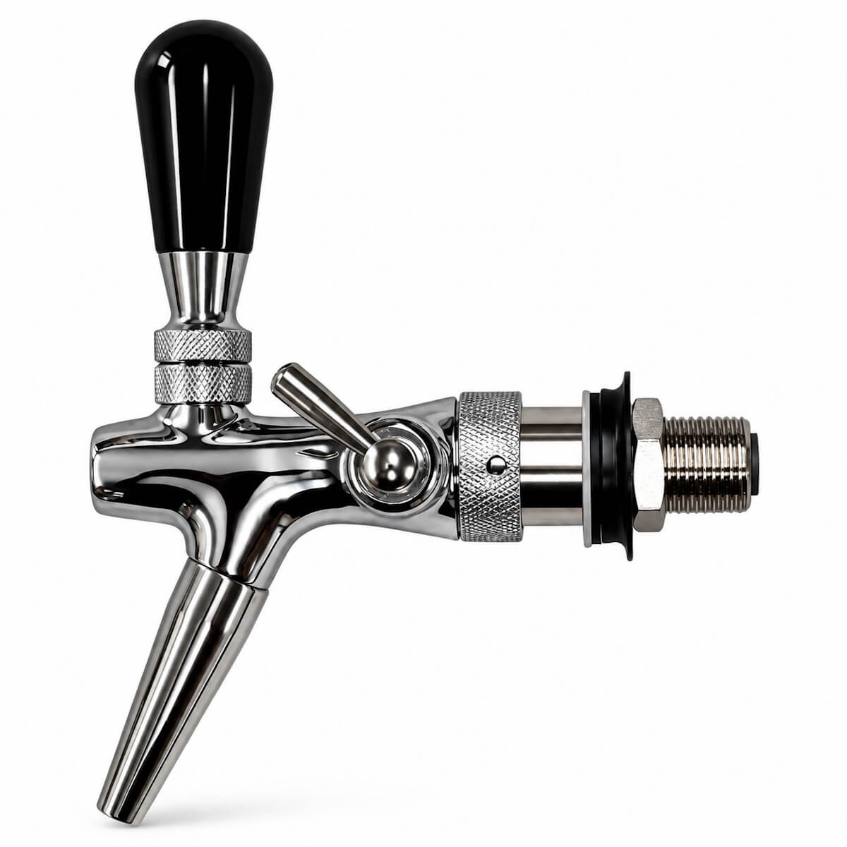 Chrome Compensator Tap with Creamer Nozzle