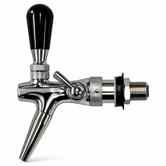 Chrome Compensator Tap with Creamer Nozzle
