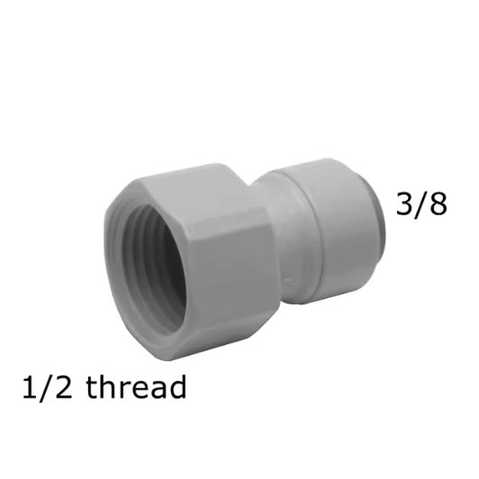 3/8" pushfit  x 1/2" bsp keg coupler fittings | iTIGER (10 Pack)