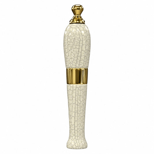 Crackled Glazed Wooden Truncheon - with Handle Rod