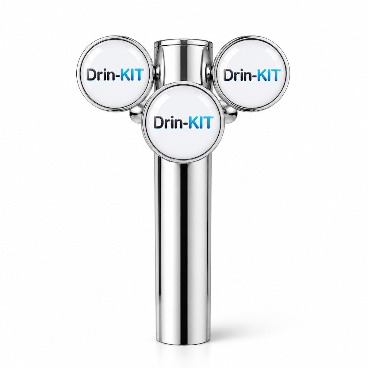 3-Way Gamma Beer Font – Chrome Triple Tap Drinks Tower