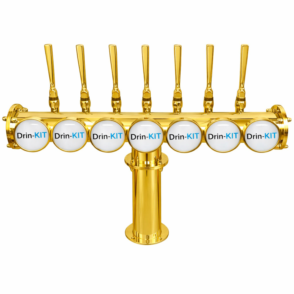 Brewhouse T-Bar 7 Way Gold finish
