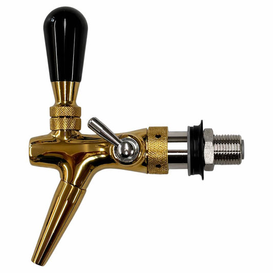 Gold compensator beer tap with creamer nozzle | Drin-KIT