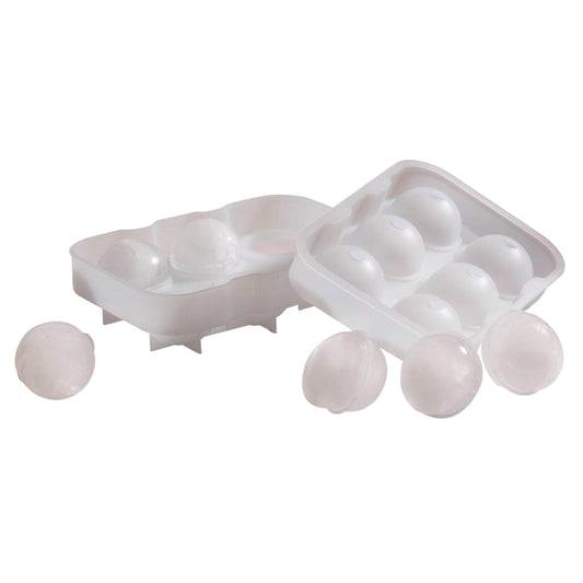 Ice Cube Tray | 6 Cavity Clear Silicone Ice Ball Mould