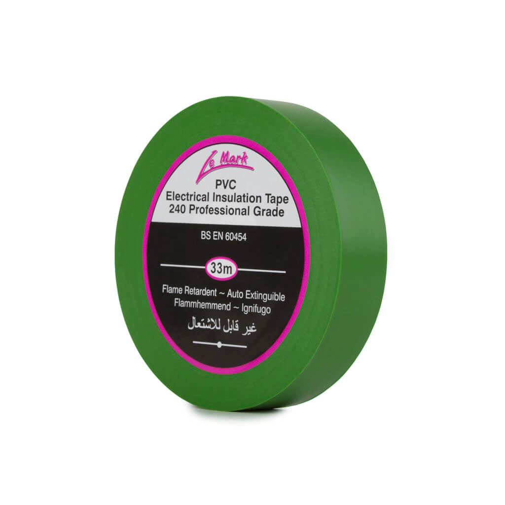 Insulation Tape PVC 19mm X 33m Green