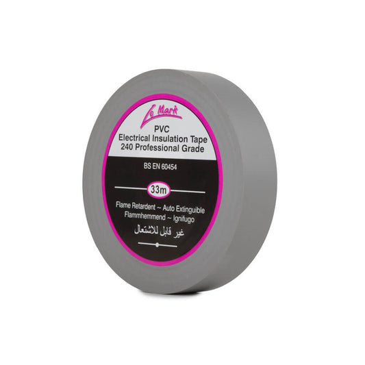 Insulation Tape PVC 19mm X 33m Grey