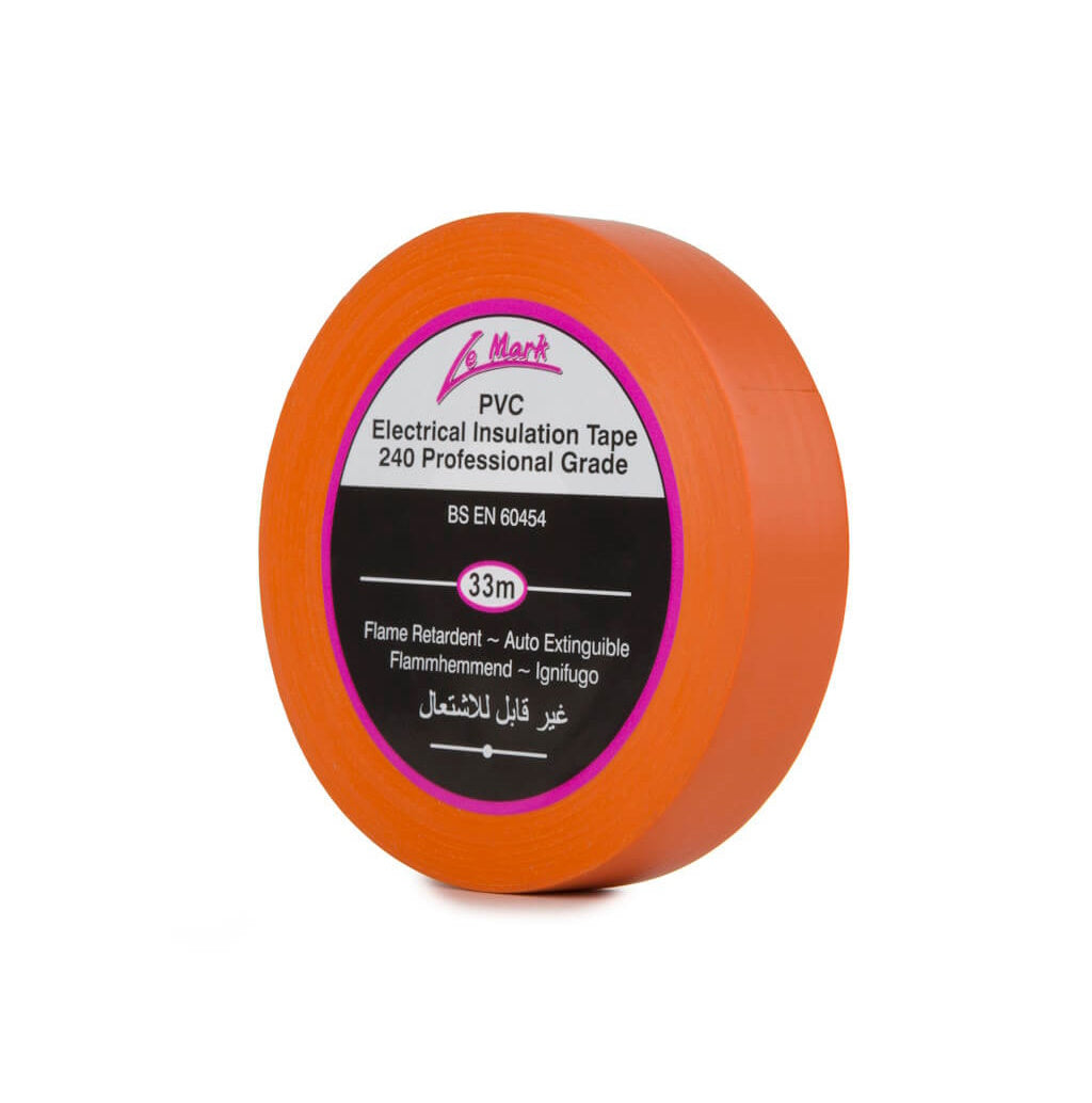 Insulation Tape PVC 19mm X 33m Orange