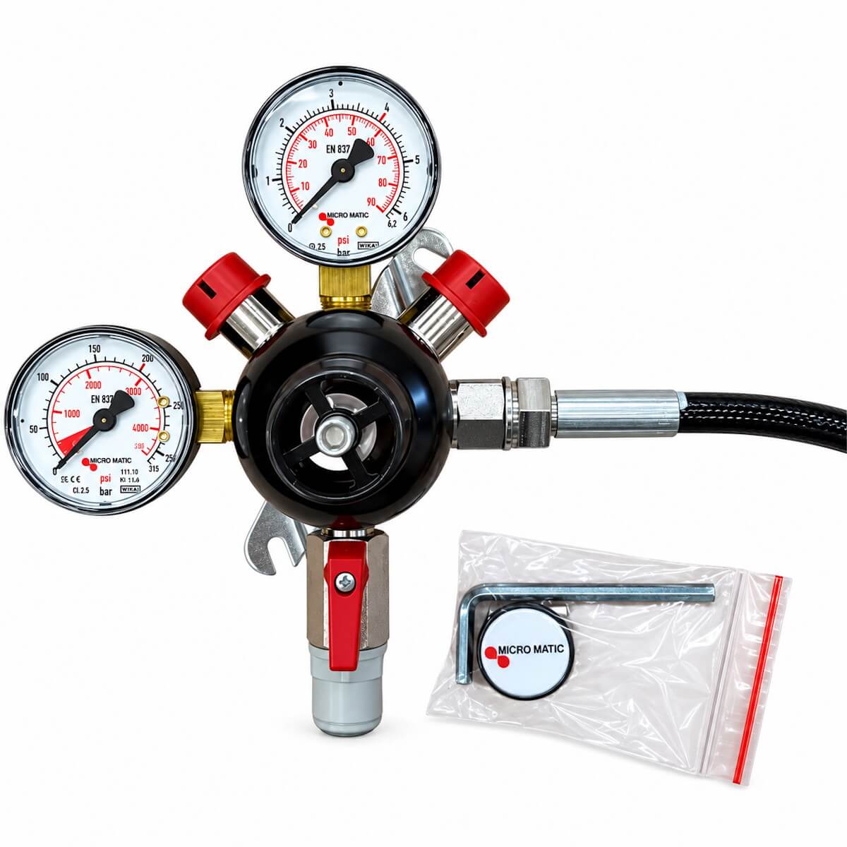 Micromatic Perfect Plus 100 Mixed Gas Regulator – Wall Mounted