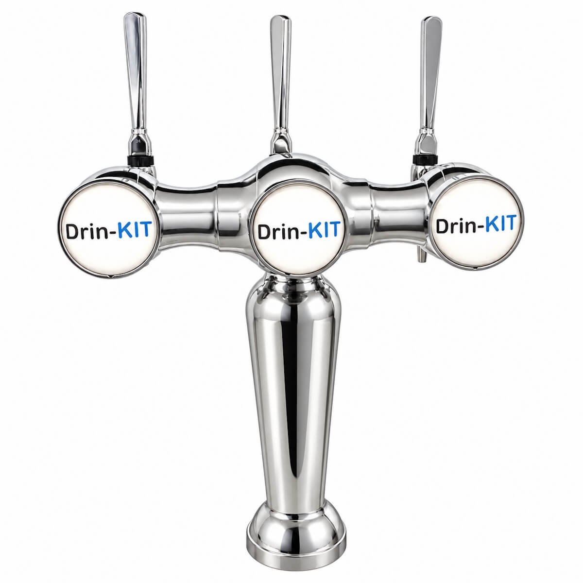 Parisienne 3-Way Beer Tower – 3 Tap Draught Beer Font with taps