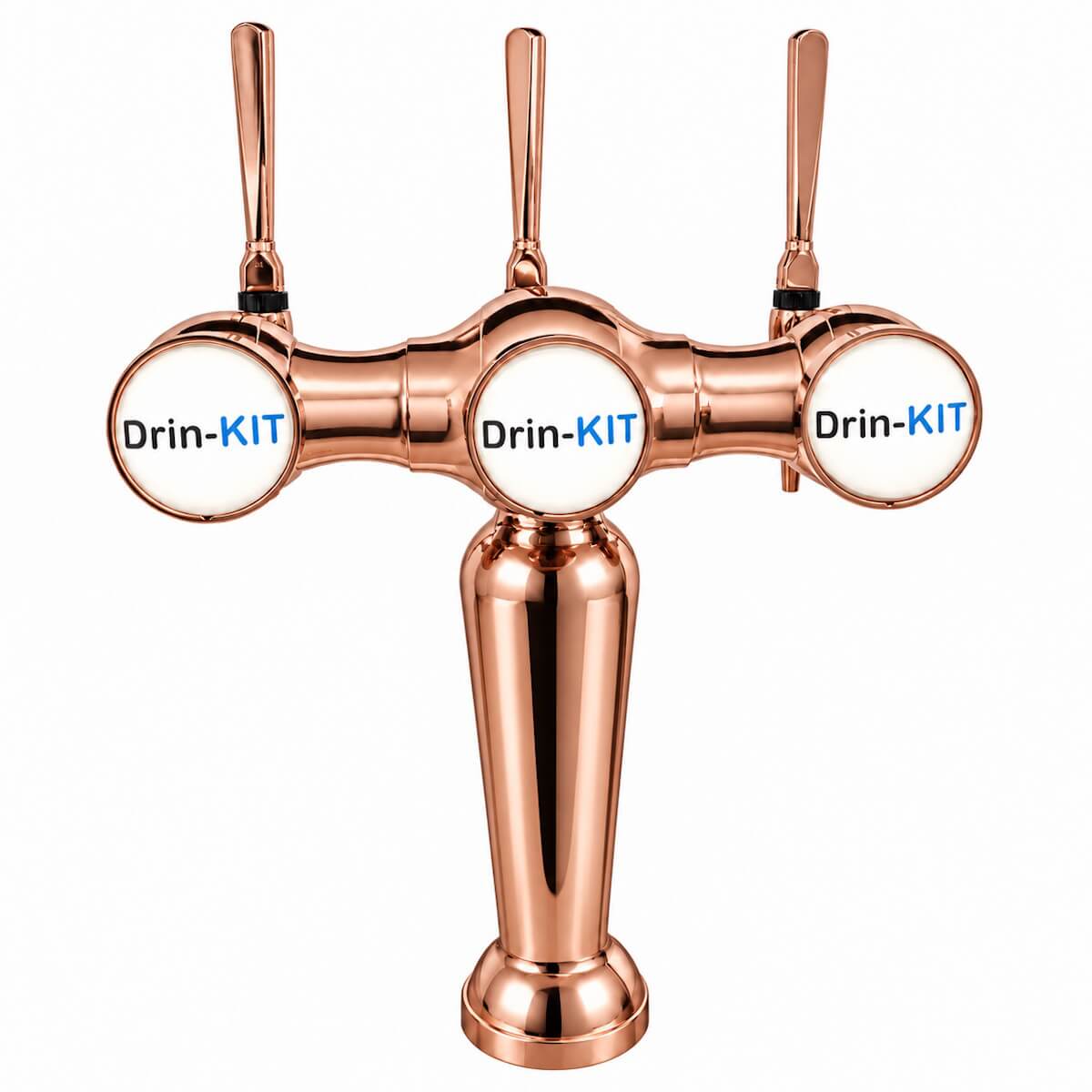 Parisienne 3-Way Beer Tower – 3 Tap Draught Beer Font