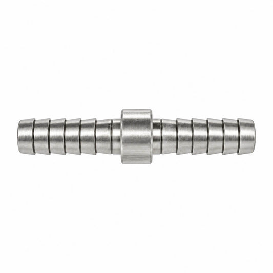Stainless Steel Equal Barbed Straight Splicer – 1/4″, 3/8″ and 1/2″